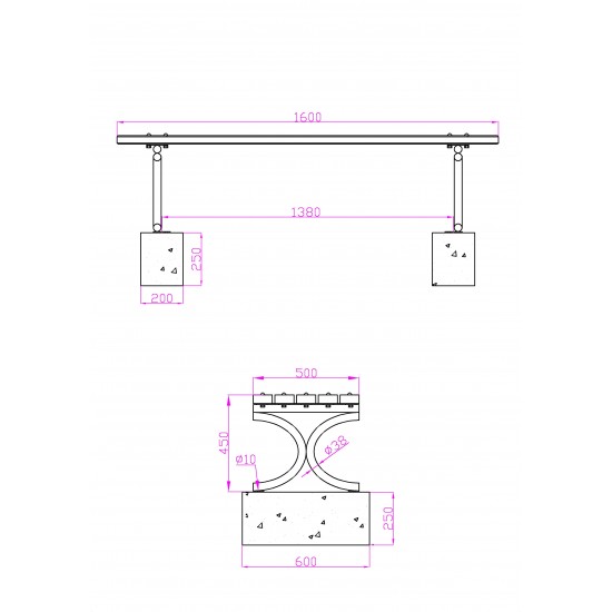 Banchetă INEU - Mobilier Parc